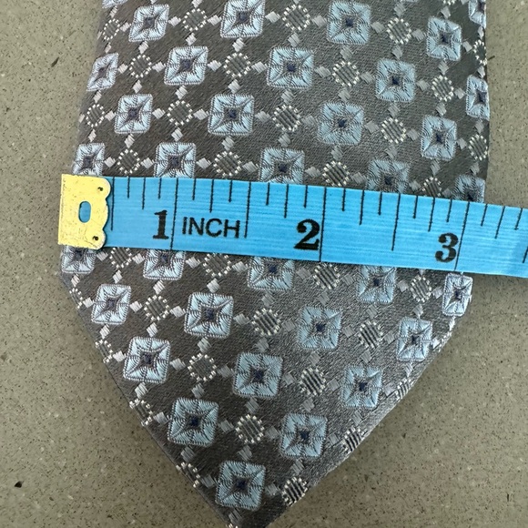 Blue VALINTINO 100% silk Men’s Tie - Picture 3 of 7